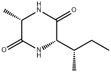 2,5-Piperazinedione, 3-methyl-6-[(1S)-1-methylpropyl]-, (3S,6S)- Struktur