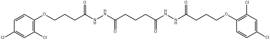 N'~1~,N'~5~-bis[4-(2,4-dichlorophenoxy)butanoyl]pentanedihydrazide Struktur