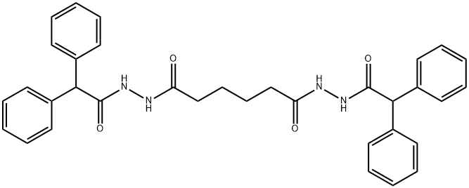 N'1,N'6-bis(diphenylacetyl)hexanedihydrazide Struktur