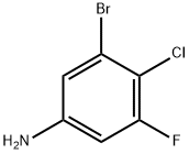 Benzenamine, 3-bromo-4-chloro-5-fluoro- Struktur