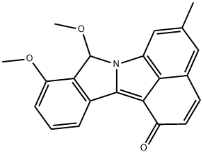 Benz[cd]isoindolo[2,1-a]indol-1(8H)-one, 8,9-dimethoxy-5-methyl- (9CI) Struktur