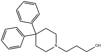 1-Piperidinepropanol, 4,4-diphenyl- Struktur