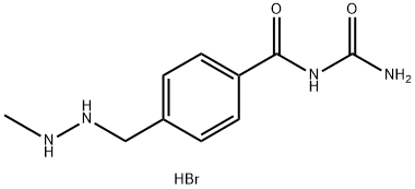 Benzamide, N-(aminocarbonyl)-4-[(2-methylhydrazinyl)methyl]-, hydrobromide (1:1) Struktur