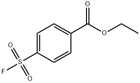 Benzoic acid, 4-(fluorosulfonyl)-, ethyl ester Struktur