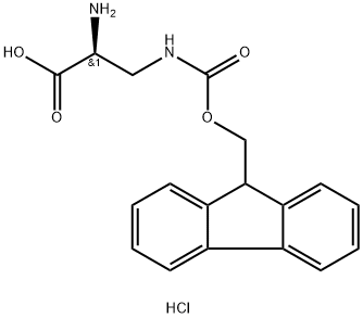 H-Dap(Fmoc)-OH·HCl Struktur