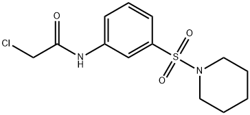 Acetamide, 2-chloro-N-[3-(1-piperidinylsulfonyl)phenyl]- Struktur