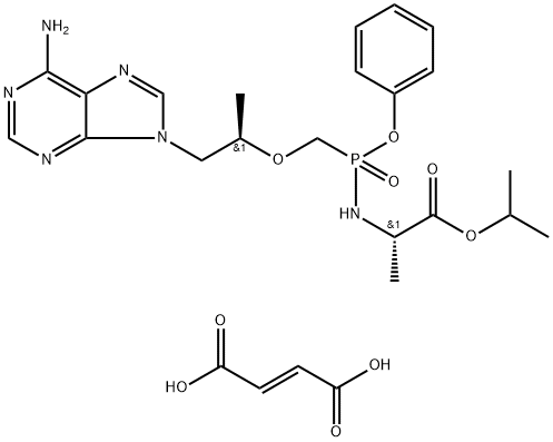 Tenofovir alafenamide fumarate Structure