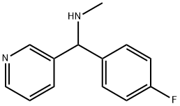 [(4-fluorophenyl)(pyridin-3-yl)methyl](methyl)amine Struktur