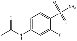 Acetamide, N-[4-(aminosulfonyl)-3-fluorophenyl]- Struktur