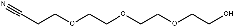 Propanenitrile, 3-[2-[2-(2-hydroxyethoxy)ethoxy]ethoxy]- Struktur