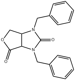 1H-Furo[3,4-d]imidazole-2,4-dione, tetrahydro-1,3-bis(phenylmethyl)- Struktur