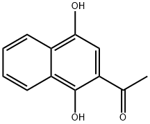 Ethanone, 1-(1,4-dihydroxy-2-naphthalenyl)- Struktur