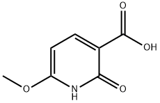 3-Pyridinecarboxylic acid, 1,2-dihydro-6-methoxy-2-oxo- Struktur