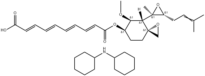 Bicyclohexylammonium fumagillin Struktur