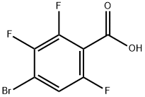 4-Bromo-2,3,6-trifluorobenzoic acid Struktur