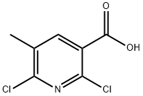 2,6-Dichloro-5-methyl-nicotinic acid Struktur