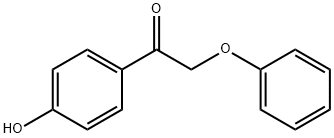 1-(4-Hydroxyphenyl)-2-phenoxyethanone
 Struktur