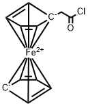 Ferrocene, (2-chloro-2-oxoethyl)- Struktur