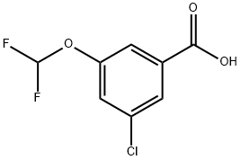 Benzoic acid, 3-chloro-5-(difluoromethoxy)- Struktur