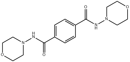 1-N,4-N-dimorpholin-4-ylbenzene-1,4-dicarboxamide Struktur