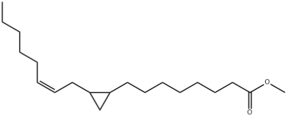 Cyclopropaneoctanoic acid, 2-(2Z)-2-octen-1-yl-, methyl ester Struktur