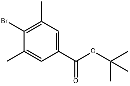 Benzoic acid, 4-bromo-3,5-dimethyl-, 1,1-dimethylethyl ester Struktur