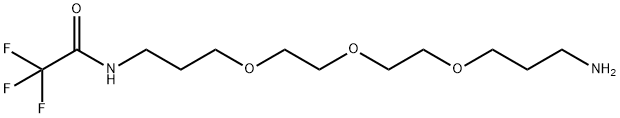 N-[3-[2-[2-(3-aminopropoxy)ethoxy]ethoxy]propyl]-2,2,2-trifluoro- Struktur