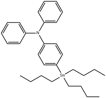 Benzenamine, N,N-diphenyl-4-(tributylstannyl)- Struktur