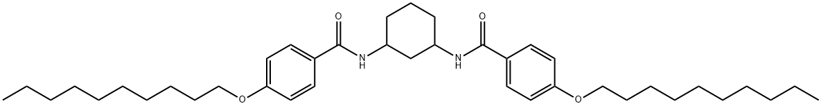 4-decoxy-N-[3-[(4-decoxybenzoyl)amino]cyclohexyl]benzamide Struktur