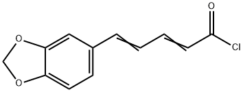 2,4-Pentadienoyl chloride, 5-(1,3-benzodioxol-5-yl)- Struktur