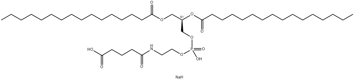 1,2-dipalMitoyl-sn-glycero-3-phosphoethanolaMine-N-(glutaryl) (sodiuM salt) Struktur