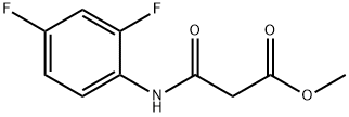 methyl 2-[(2,4-difluorophenyl)carbamoyl]acetate Struktur