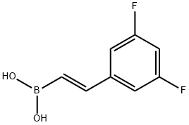 2-(3,5-difluorophenyl)ethenyl]boronic acid Struktur