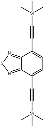 2,1,3-Benzothiadiazole, 4,7-bis[2-(trimethylsilyl)ethynyl]- Struktur