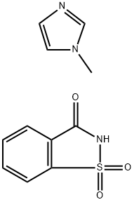 Saccharin 1-methylimidazole (SMI) Struktur