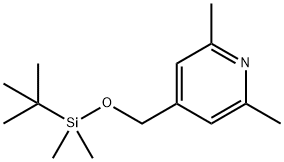 Pyridine, 4-[[[(1,1-dimethylethyl)dimethylsilyl]oxy]methyl]-2,6-dimethyl- Struktur