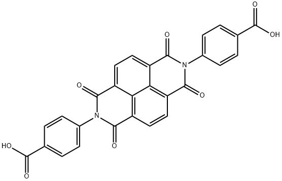 4,4'-(1,3,6,8-tetraoxobenzo[lmn][3,8]phenanthroline-2,7(1H,3H,6H,8H)-diyl)dibenzoic acid Struktur