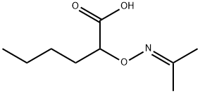 2-{[(propan-2-ylidene)amino]oxy}hexanoic acid Struktur