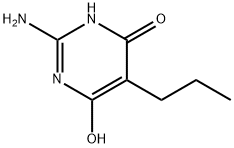 4(3H)-Pyrimidinone, 2-amino-6-hydroxy-5-propyl- Struktur