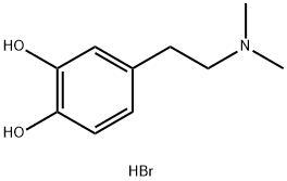 4-[2-(dimethylamino)ethyl]benzene-1,2-diol hydrobromide Structure