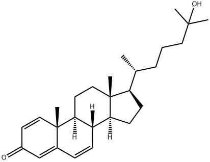 25-Hydroxycholesta-1,4,6-trien-3-one Struktur