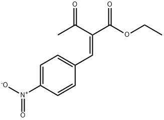 Butanoic acid, 2-[(4-nitrophenyl)methylene]-3-oxo-, ethyl ester, (2E)- Struktur