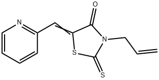 (5E)-3-prop-2-enyl-5-(pyridin-2-ylmethylidene)-2-sulfanylidene-1,3-thiazolidin-4-one Struktur