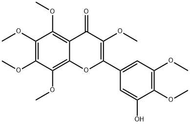 3'-Hydroxy-3,5,6,7,8,4',5'-heptamethoxyflavone Struktur