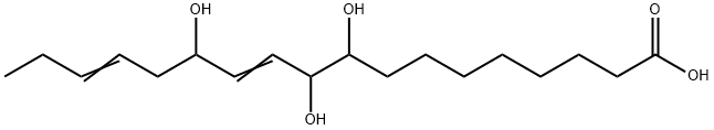 11,15-Octadecadienoic acid, 9,10,13-trihydroxy- Struktur