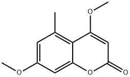 2H-1-Benzopyran-2-one,4,7-dimethoxy-5- methyl- Struktur