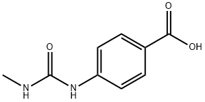 4-[(methylcarbamoyl)amino]benzoic acid Struktur