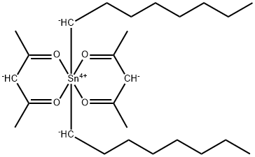 dioctylbis(pentane-2,4-dionato-O,O')tin Struktur