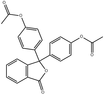 1(3H)-Isobenzofuranone, 3,3-bis[4-(acetyloxy)phenyl]- Struktur