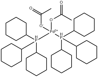 Pd(OAc)2(P(Cy)3)2 Struktur